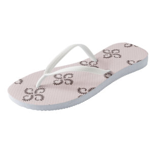 pink Geometric Pattern 3 Flip Flops