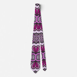 Pink Geometric Seamless Pattern Tie