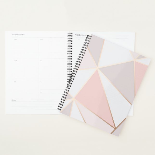 Pink Geometric Shapes Planner (Display)