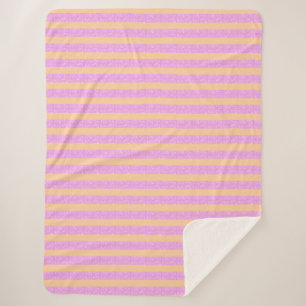 Pink Geometric  Sherpa Blanket