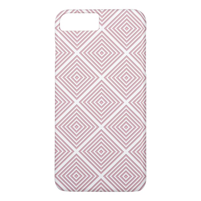 Pink Geometric Squares Case-Mate iPhone Case (Back)