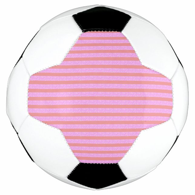 Pink Geometric Stripes  Football (Front)