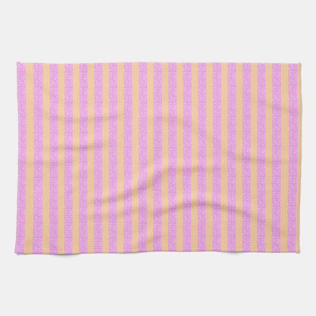 Pink Geometric  Tea Towel (Horizontal)