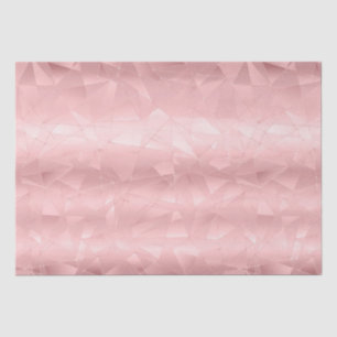 Pink Geometric Triangle Glam Bling Trendy Stylish Tissue Paper