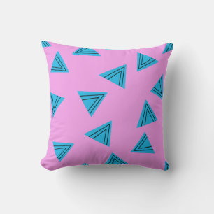 Pink geometrical modern and trendy - rose cushion