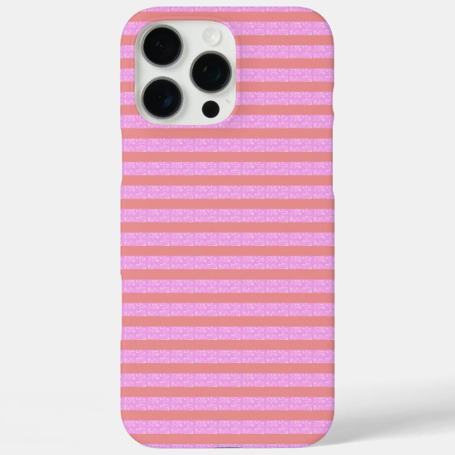 Pink Geostripes Geometric Stripes  Case-Mate iPhone Case (Back)