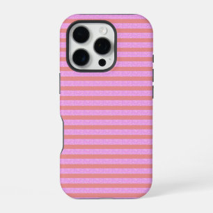 Pink Geostripes Geometric Stripes  iPhone 16 Pro Case