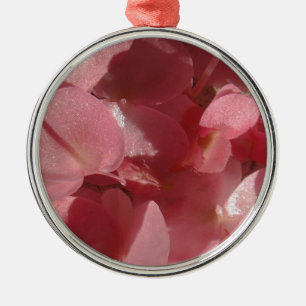 Pink geranium: almost solid Light pink Metal Tree Decoration