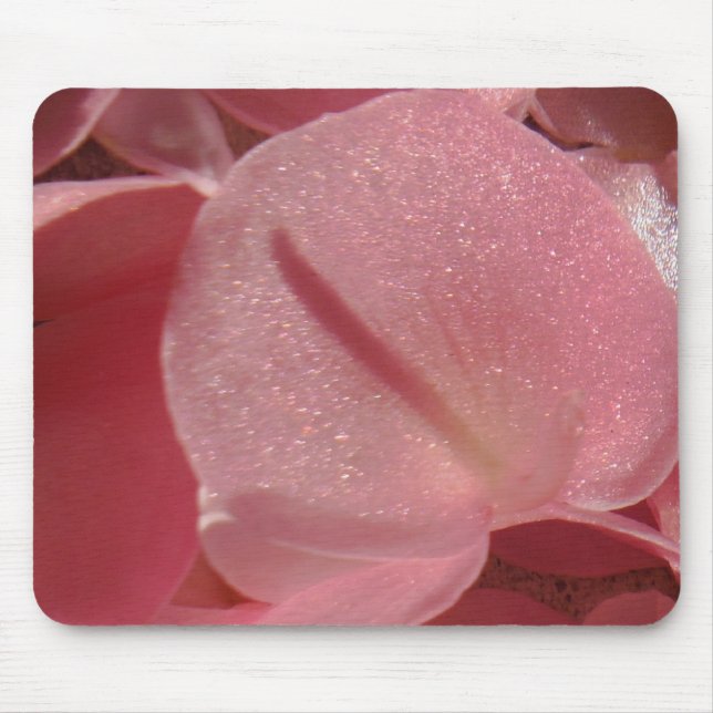Pink geranium: almost solid Light pink Mouse Mat (Front)