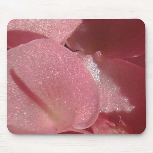 Pink geranium: almost solid Light pink Mouse Mat (Front)