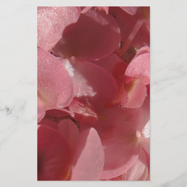 Pink geranium: almost solid Light pink Stationery (Front)