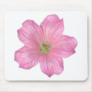 Pink Geranium Mouse Mat