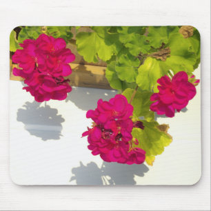 Pink Geranium Mouse Mat