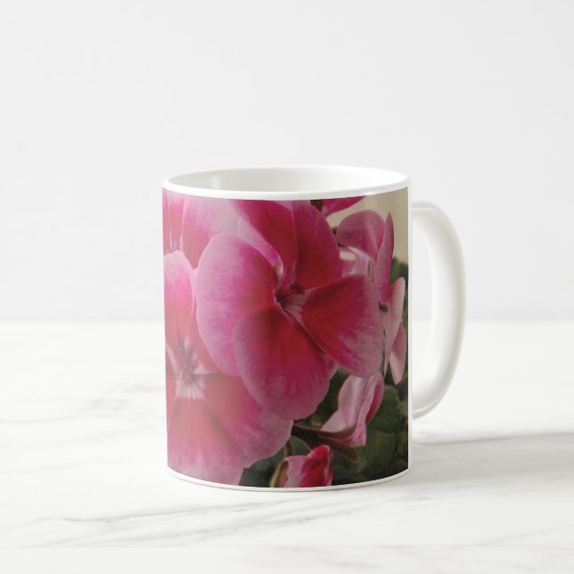 PINK GERANIUM mug (Front Right)