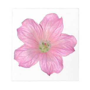 Pink Geranium Notepad