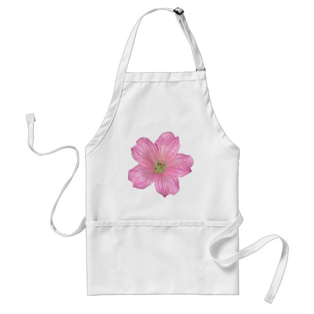 Pink Geranium Standard Apron (Front)