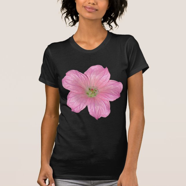 Pink Geranium T-Shirt (Front)