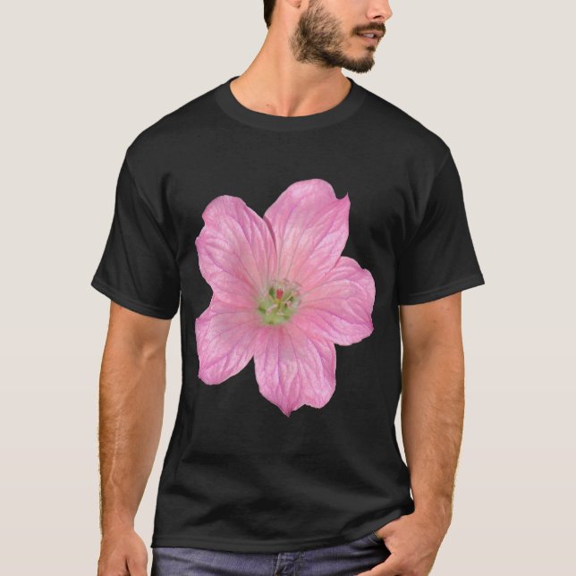 Pink Geranium T-Shirt (Front)