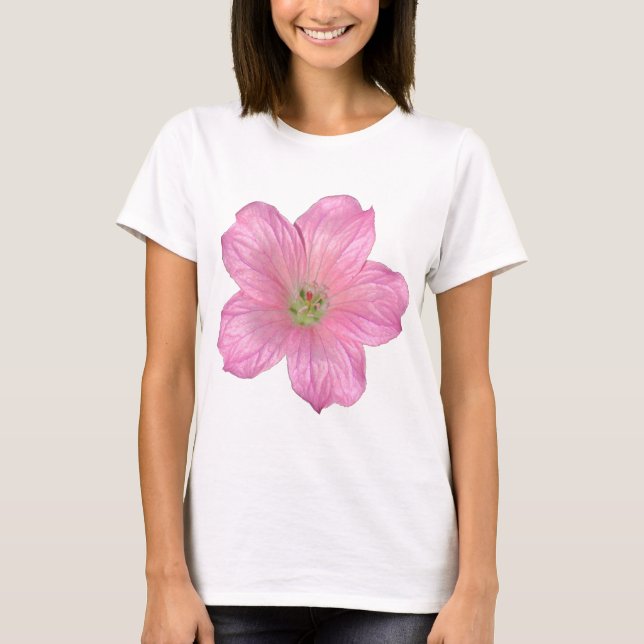 Pink Geranium T-Shirt (Front)