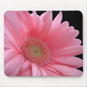 Pink Gerber Daisy Mouse Mat