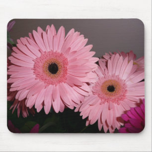 Pink Gerber Daisy Mouse Mat