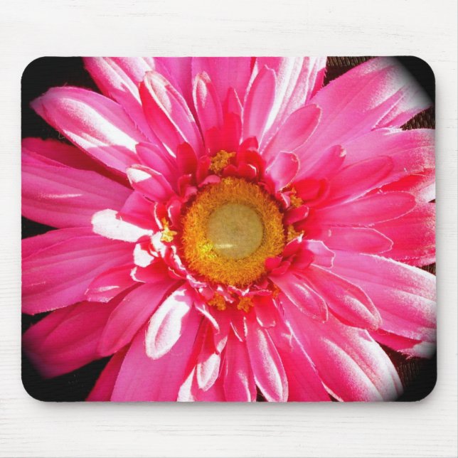 Pink Gerber Daisy Mousepad (Front)