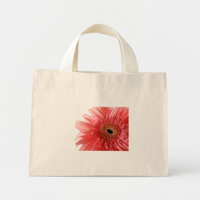 Pink Gerber Daisy Tote Bag (Front)