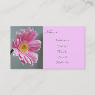 Pink Gerbera Business Card