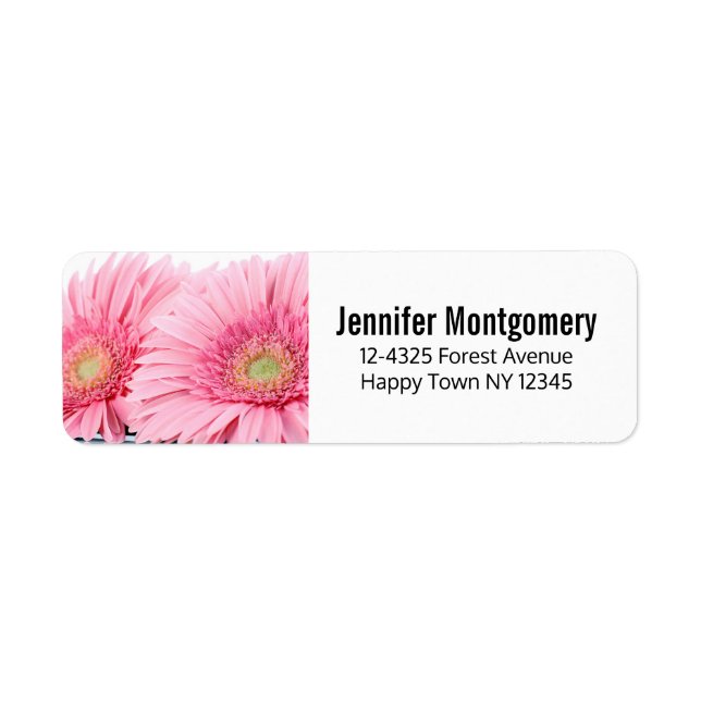 Pink Gerbera Daisies Elegant Photo (Front)