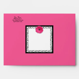 Pink Gerbera Daisy A-7 Envelope