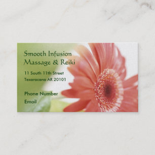 Pink Gerbera Daisy Appointment Card