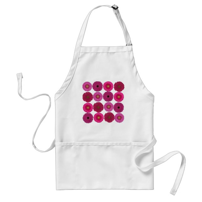 Pink Gerbera Daisy Apron (Front)