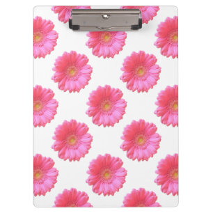 Pink gerbera daisy clipboard
