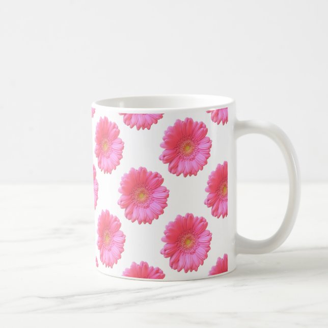 Pink gerbera daisy coffee mug (Right)
