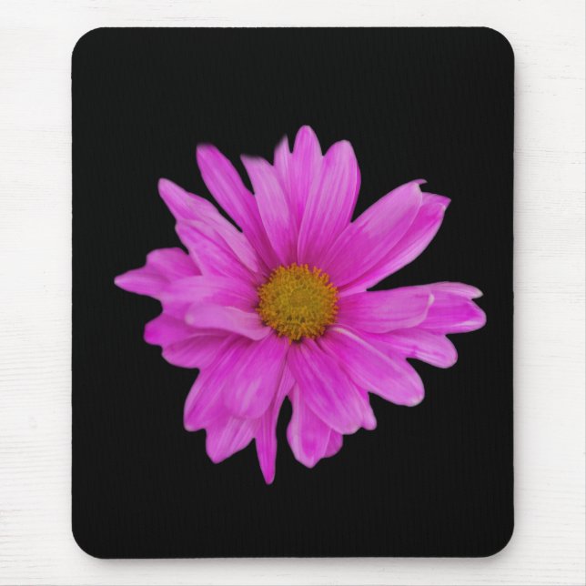 Pink Gerbera Daisy Flower Customisable Mouse Mat (Front)