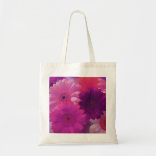 Pink Gerbera Daisy Flowers Art Tote Bags