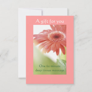Pink Gerbera Daisy Gift Certificate