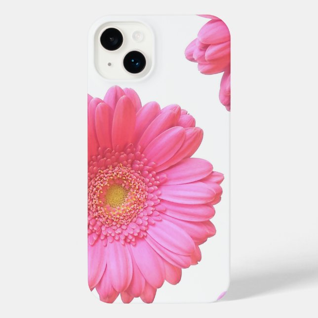 Pink gerbera daisy iPhone case (Back)