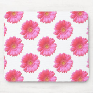 Pink gerbera daisy mouse mat
