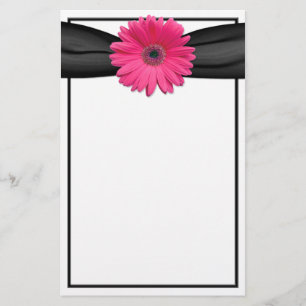 Pink Gerbera Daisy Stationery