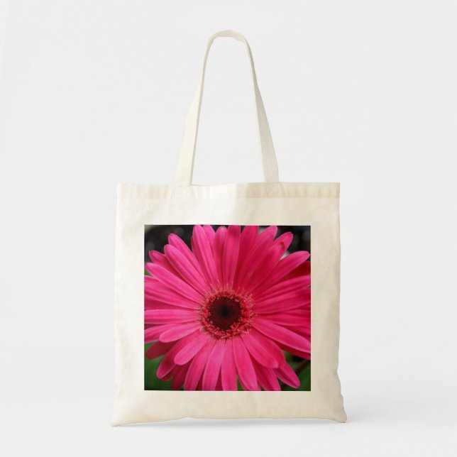 Pink Gerbera Daisy Tote Bag (Front)