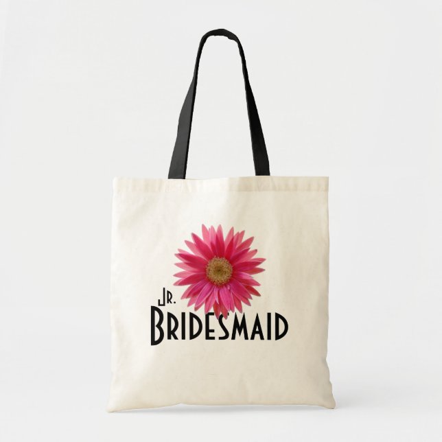 Pink Gerbera Daisy/ Wedding Tote Bag (Front)