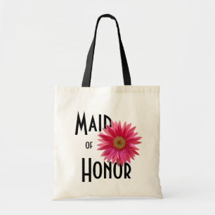 Pink Gerbera Daisy/ Wedding Tote Bag