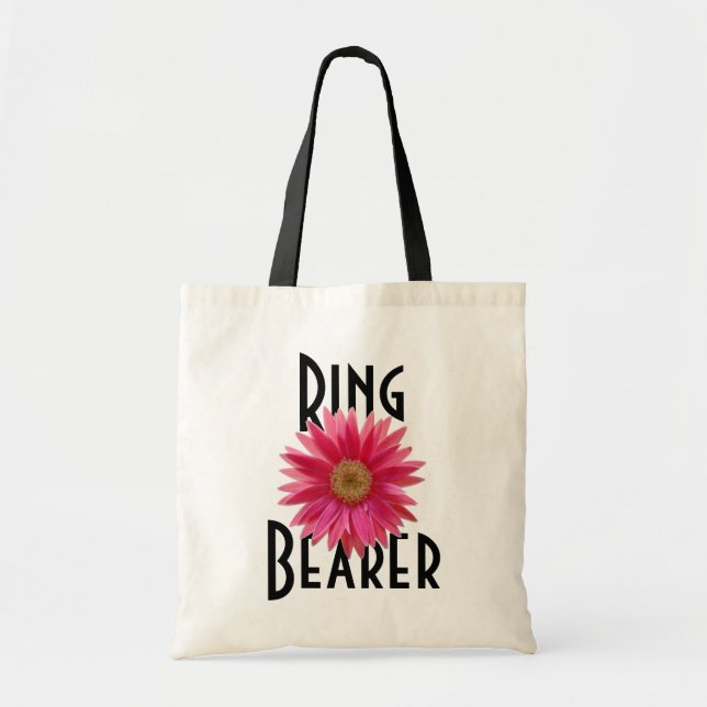 Pink Gerbera Daisy/ Wedding Tote Bag (Front)