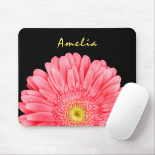 Pink Gerbera Flower Mouse Mat