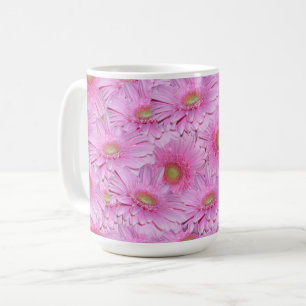 Pink Gerbera Flowers, Coffee Mug