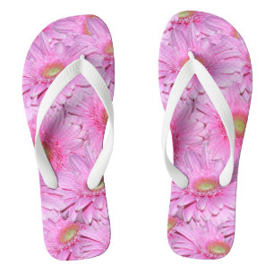 Pink Gerbera Flowers, Thongs