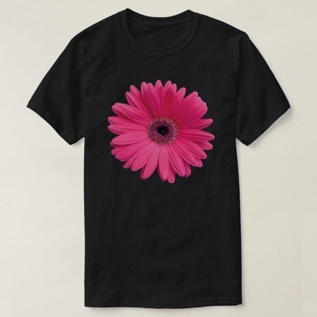 pink gerbera gerber daisy flower stickers Sticker T-Shirt (Design Front)