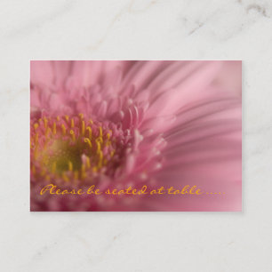 Pink Gerbera • Guest Seating Mini Card