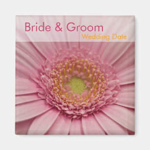 Pink Gerbera • Save the Date Magnet